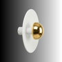 Opviq Node - 16150 - A Lámpara de Pared Blanco y Dorado